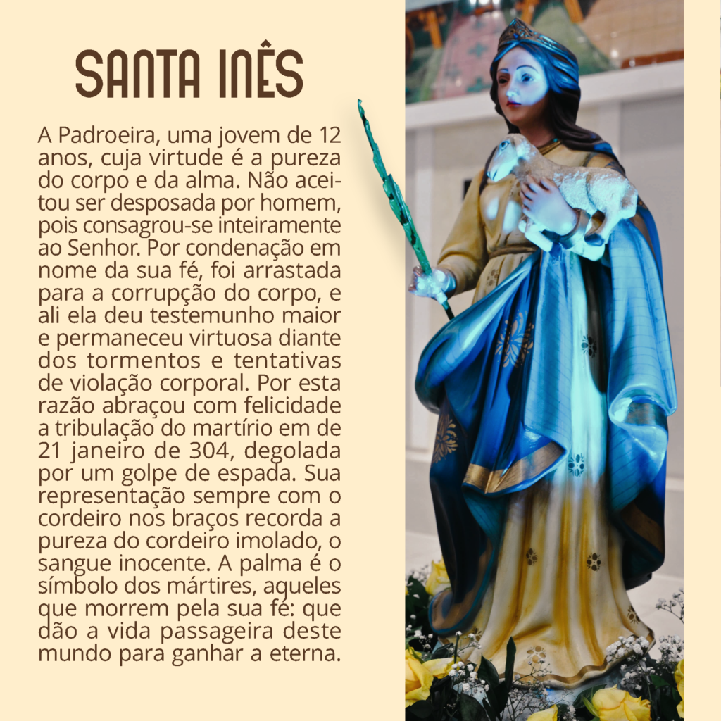 Festa da Padroeira Santa Inês • Identidade Visual • Edição ano 2024 - 2025