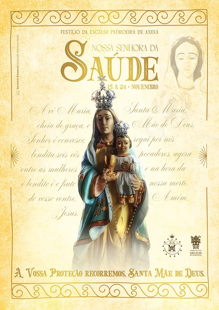 Festejo da Excelsa Padroeira de Axixá • Nossa Senhora da Saúde • Identidade Visual • Edição ano 2024