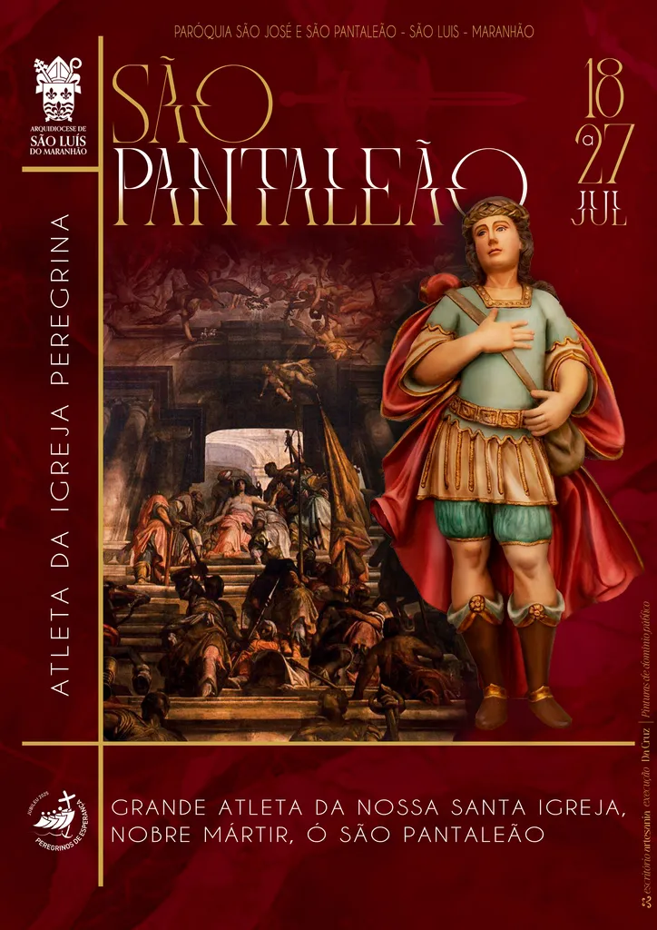 Festejo do Grande Atleta, o nobre mártir São Pantaleão • Identidade Visual • Edição ano 2025