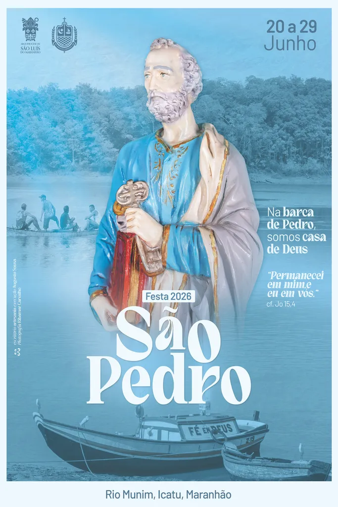 Festa de São Pedro • Paróquia de Icatu • Identidade Visual • Edição ano 2026